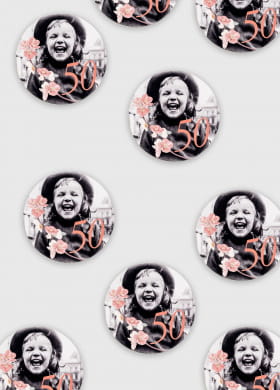 Konfetti personalizowane ze zdjciem VINTAGE (9szt.) dekoracja na st dekoracja na urodziny dekoracja stou