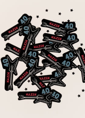 Konfetti personalizowane ROCKSTAR (14szt.)
