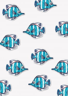 Konfetti urodzinowe rybki SYRENKI (12szt.) Konfetti urodzinowe rybki SYRENKI (12szt.)