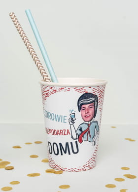 Kubeczki papierowe personalizowane PRL (8szt.)