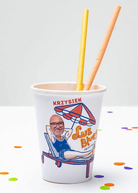 Kubeczki personalizowane na imprez� emerytaln� EMERYTURA (8szt.)