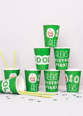 Kubeczki papierowe URODZINY PIŁKARZA (8szt.) Kubeczki papierowe URODZINY PIŁKARZA (8szt.)