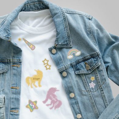 Naprasowanki na ubrania dla dzieci JEDNOROŻEC Naprasowanki na ubrania dla dzieci JEDNOROŻEC