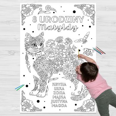 Personalizowana kolorowanka Z KOTEM