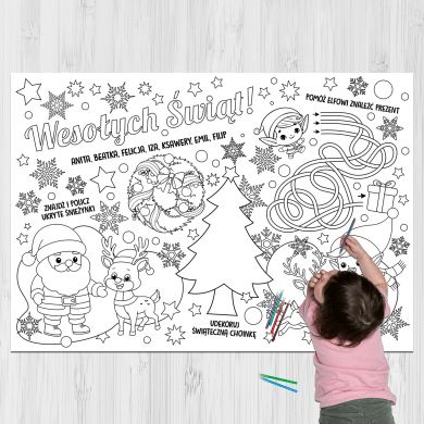 Personalizowana KOLOROWANKA ŚWIĄTECZNA kolorowanka na święta świąteczna kolorowanka Personalizowana KOLOROWANKA ŚWIĄTECZNA kolorowanka na święta świąteczna kolorowanka