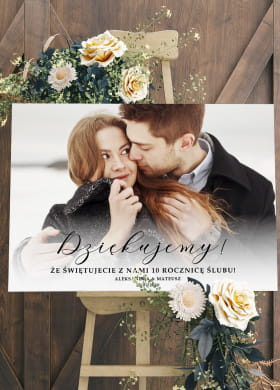 Personalizowana tablica powitalna NA ROCZNIC LUBU