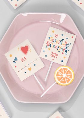 Personalizowane lizaki na KLASOWE WALENTYNKI Personalizowane lizaki na KLASOWE WALENTYNKI