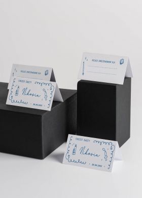 Personalizowane winietki NA CHRZEST chopca 15 szt. winietki na chrzest winietki personalizowane