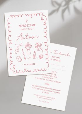 Personalizowane zaproszenie NA CHRZEST dziewczynki zaproszenia na chrzest personalizowane Personalizowane zaproszenie NA CHRZEST dziewczynki zaproszenia na chrzest personalizowane