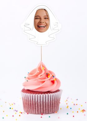 Pikery do babeczek na WIECZ�R PANIE�SKI ze zdj�ciami (6 szt.) dekoracje na wiecz�r panie�ski pikery na babeczki