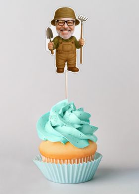 Pikery do babeczek URODZINY OGRODNIKA (6szt.) dekoracja na tort dekoracja na urodziny pikery na babeczki Pikery do babeczek URODZINY OGRODNIKA (6szt.) dekoracja na tort dekoracja na urodziny pikery na babeczki