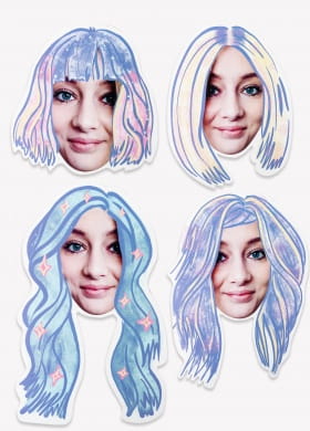 Podkładki personalizowane na stół MERMAID (8szt.) Podkładki personalizowane na stół MERMAID (8szt.)