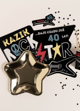 Podkładki personalizowane ROCKSTAR (6szt.) Podkładki personalizowane ROCKSTAR (6szt.)