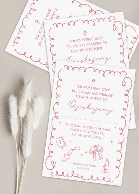 Podziękowanie NA CHRZEST dziewczynki podziękowanie dla gości podziękowania za przybycie na chrzest Podziękowanie NA CHRZEST dziewczynki podziękowanie dla gości podziękowania za przybycie na chrzest