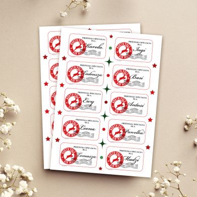 �wi�teczne naklejki na prezent PRZESY�KA SPECJALNA