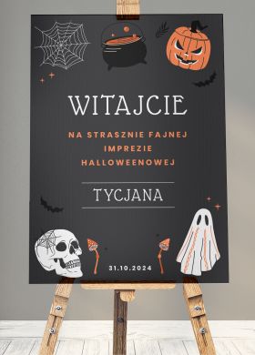 Tablica powitalna DEKORACJA NA IMPREZ HALLOWEENOW ozdoby na halloween dekoracje na halloween