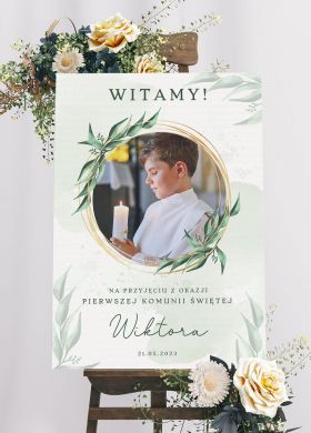 Tablica powitalna NA KOMUNI� �WI�T�