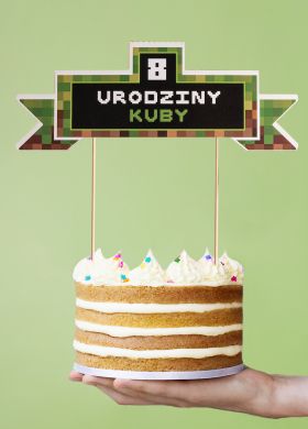 Personalizowany TOPPER NA URODZINY dla gracza Personalizowany TOPPER NA URODZINY dla gracza