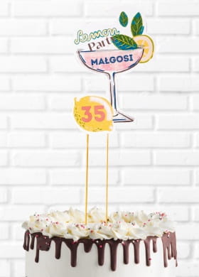 Topper personalizowany LEMON PARTY Topper personalizowany LEMON PARTY