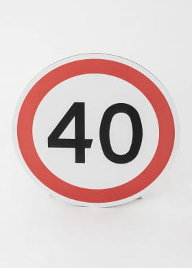 Dua dekoracja na 40 urodziny ZNAK