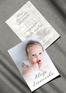 Zaproszenia na chrzciny ZE ZDJCIEM personalizowane zaproszenia na chrzest zaproszenie na chrzest