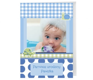 Zaproszenia na urodzinki dla dzieci ŻÓŁWIK Zaproszenia na urodzinki dla dzieci ŻÓŁWIK