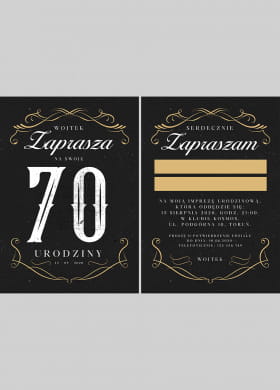 Zaproszenia na 70 URODZINY mczyzny zaproszenie na 70 urodziny zaproszenie na urodziny