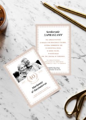 Zaproszenie NA ROCZNIC� �LUBU ze zdj�ciem zaproszenie personalizowane zaproszenia ze zdj�ciem