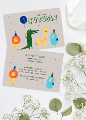 Personalizowane zaproszenie na urodziny dziecka SAFARI zaproszenie na urodziny dla dzieci Personalizowane zaproszenie na urodziny dziecka SAFARI zaproszenie na urodziny dla dzieci