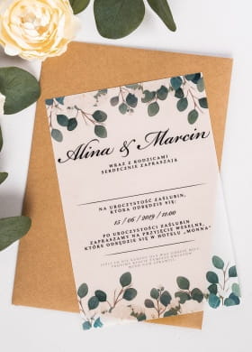 Zaproszenia ślubne z własnym tekstem Zaproszenia ślubne z własnym tekstem