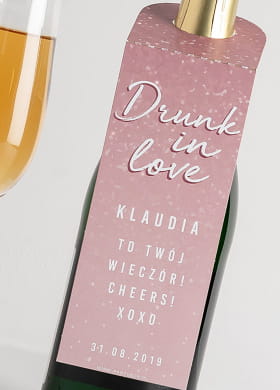 Zawieszki na alkohol DRUNK IN LOVE wieczr panieski (4szt.)