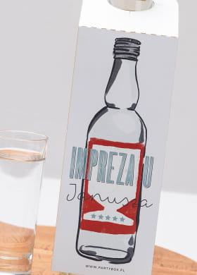 Zawieszki na butelki PRL (4 szt.)