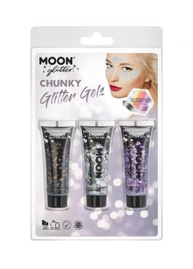 Moon Glitter Holographic Chunky Gel G13252 Costume Make Up