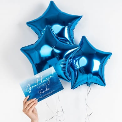 Balony w pude�ku + kartka GRATULACJE Z OKAZJI NARODZIN DZIECKA