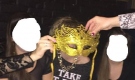 Zdjęcie osoby, która kupiła Maska karnawałowa złota brokatowa