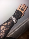Zdjęcie osoby, która kupiła Rękawiczki bez palców gotyckie czarne