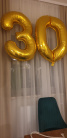 Zdjcie osoby, ktra kupia Balon foliowy CYFRA 3 zoty 86cm