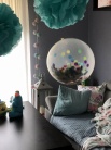 Zdjęcie osoby, która kupiła Balon przeźroczysty z konfetti GIGANT 1m
