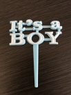 Zdjcie osoby, ktra kupia Pikery do babeczek IT'S A BOY dekoracja baby shower (8szt)