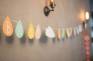 Zdjcie osoby, ktra kupia Girlanda na Baby Shower CHMURKA girlanda z napisem