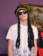 Zdjcie osoby, ktra kupia Czapka RASTA dredy peruka