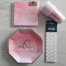 Zdjcie osoby, ktra kupia Kubeczki OMBRE Happy Birthday (8szt.)
