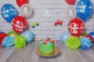 Zdj�cie osoby, kt�ra kupi�a Pompon z bibu�y NIEBIESKI 25cm 