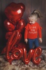Zdjcie osoby, ktra kupia Balon na powietrze napis LOVE balon walentynkowy czerwony