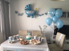 Zdjcie osoby, ktra kupia Girlanda na Baby Shower CHOPIEC niebieska