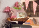 Zdjcie osoby, ktra kupia Girlanda flagi KROPKI rowa (3.65m)
