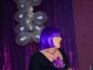 Zdj�cie osoby, kt�ra kupi�a Fioletowa peruka z grzywk� LOLA peruka cosplay