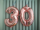 Zdjcie osoby, ktra kupia Balon foliowy na powietrze CYFRA 0 rose gold