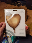 Zdjęcie osoby, która kupiła Balon foliowy SERCE SATYNOWE stal złota 43cm