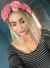 Zdjcie osoby, ktra kupia Opaska z kwiatw BOHO rowa